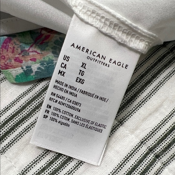 American Eagle Outfitters Maxi Dress  Women XL Floral Pink and Green - Picture 9 of 10